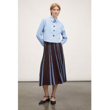 Camasa crop cu nasturi cu strasuri