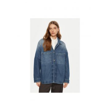 Camasa dama -  304397202 - Bumbac - Albastru
