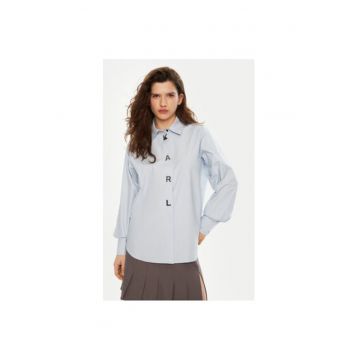 Camasa dama -  304578724 - Bumbac organic - Albastru
