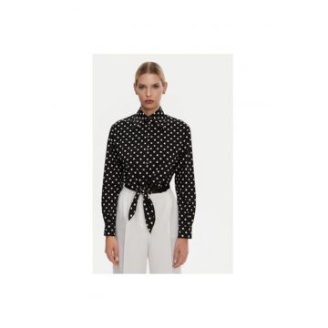 Camasa Dama -  305315410 - Bumbac - Elastan - Negru