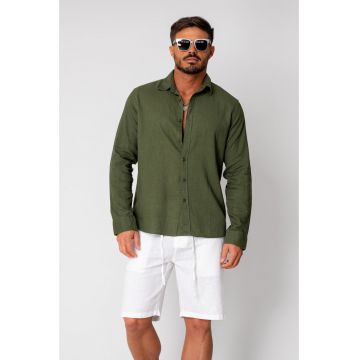 Camasa dIn 100% In Green New I 17927