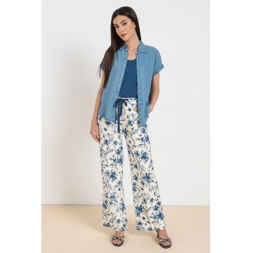 Camasa din chambray cu maneci scurte