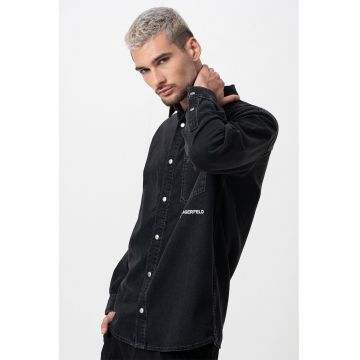 Camasa din denim cu logo