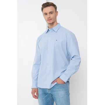 Camasa regular fit cu model geometric
