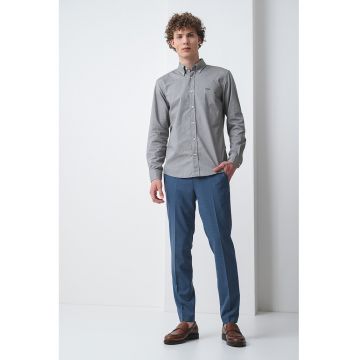 Camasa regular fit de bumbac cu guler Oxford Rickert