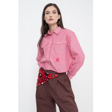 Camasa relaxed fit crop