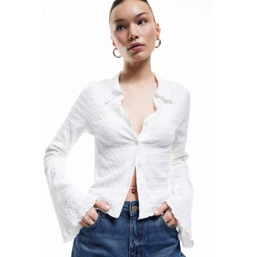 Camasa slim fit cu maneci clopot