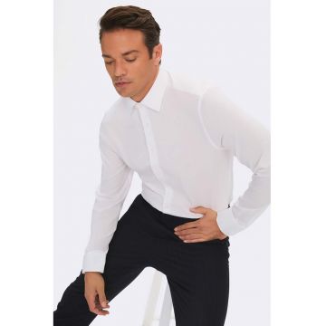 Camasa slim-fit cu maneci lungi