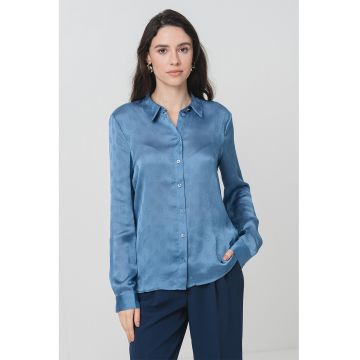 Camasa slim fit cu model monograma