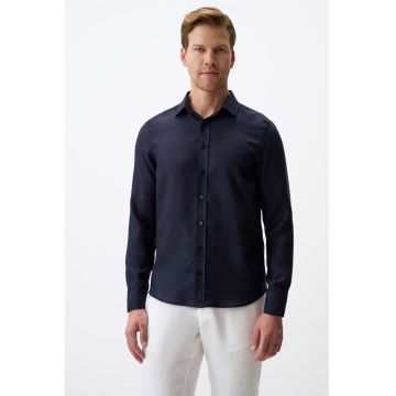 Camasa regular fit din tencel