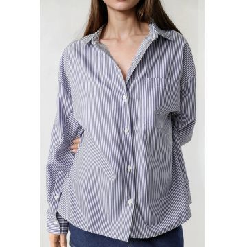 Camasa casual -  albastru textil