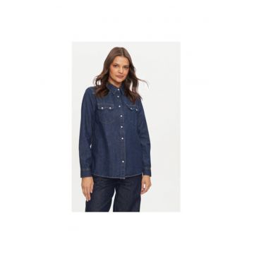Camasa dama -  304303074 - Bumbac - Albastru