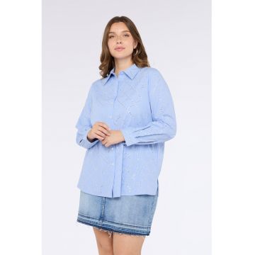 Camasa de bumbac cu maneci lungi