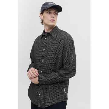 Camasa din amestec de bumbac organic cu model
