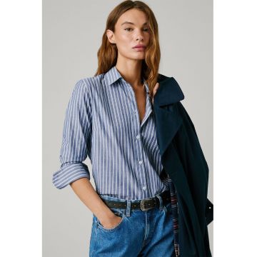 Camasa din bumbac cu model in dungi
