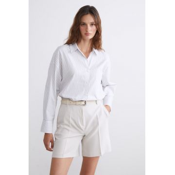 Camasa din bumbac cu model in dungi