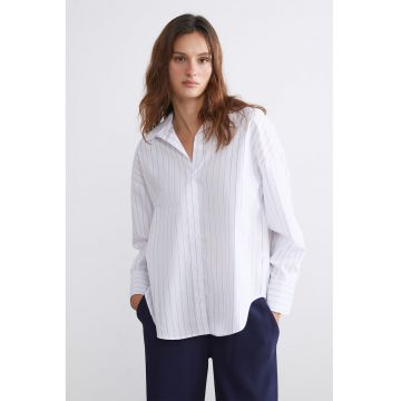 Camasa din bumbac cu model in dungi