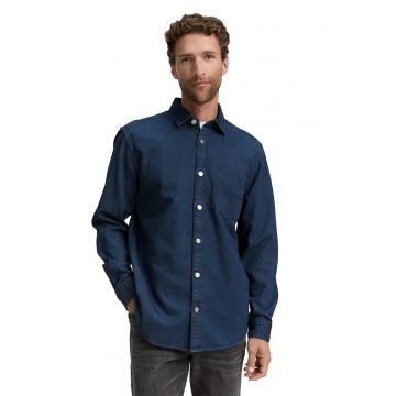 Camasa din bumbac cu model uni