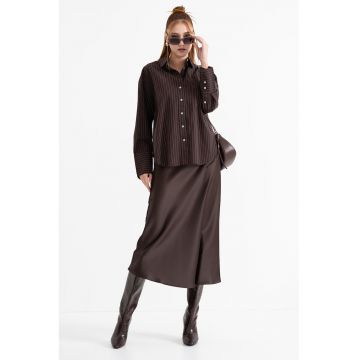Camasa lejera din bumbac organic cu model in dungi
