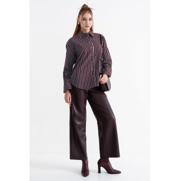Camasa lejera din bumbac organic cu model in dungi