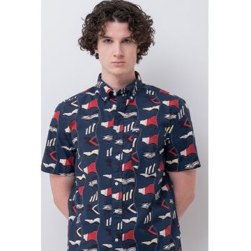 Camasa regular fit cu model grafic