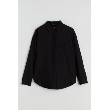 Camasa regular fit cu model uni