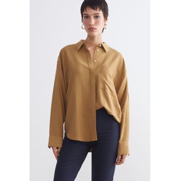 Camasa regular fit cu model uni