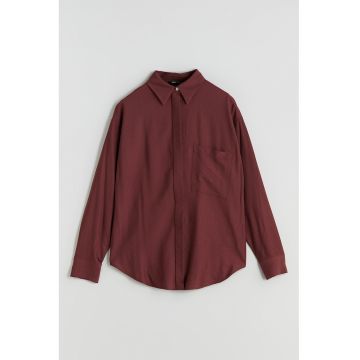 Camasa regular fit cu model uni