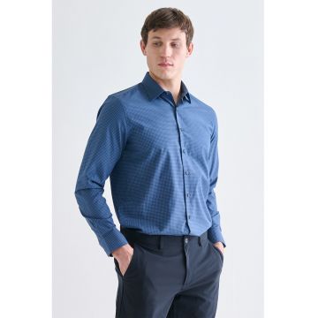 Camasa regular-fit din amestec de bumbac