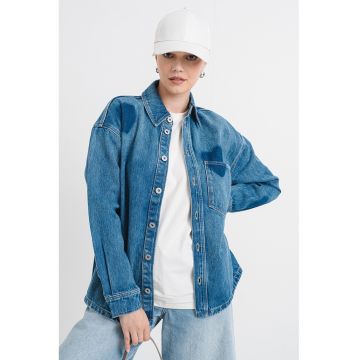 Camasa relaxed fit de denim Garesa