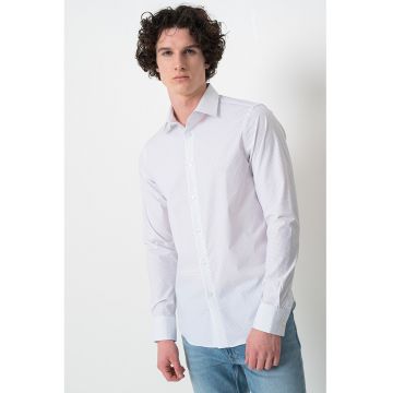 Camasa slim cu model cu buline