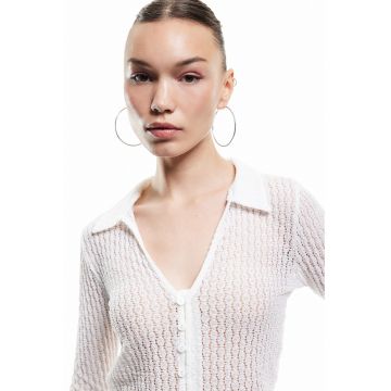 Camasa slim-fit cu aspect texturat