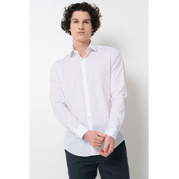 Camasa slim fit cu guler ascutit