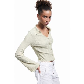 Camasa slim fit cu maneci clopot