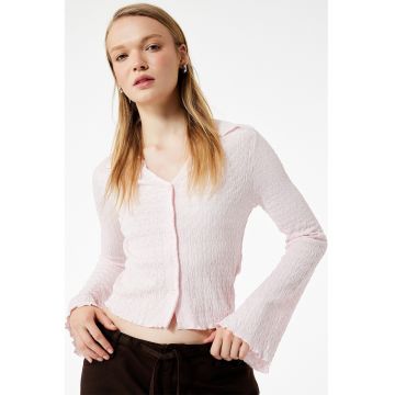 Camasa slim fit cu maneci clopot