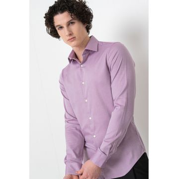 Camasa slim fit cu mansete cu nasturi