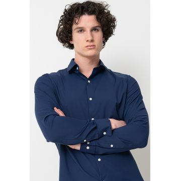 Camasa slim fit cu mansete cu nasturi