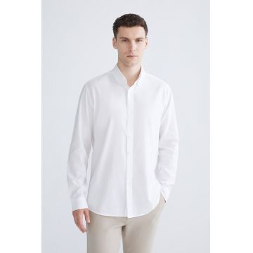 Camasa slim fit cu mansete cu nasturi