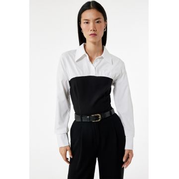 Camasa slim fit cu model 2in1