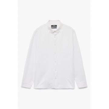 Camasa slim-fit cu model uni