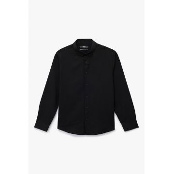 Camasa slim-fit cu model uni