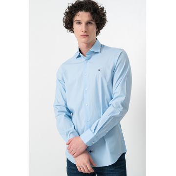 Camasa slim fit din amestec de bumbac