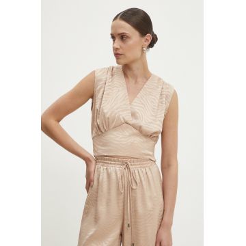 Answear Lab bluza femei, culoarea bej, modelator