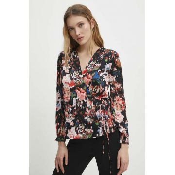 Answear Lab bluza femei, culoarea negru, modelator