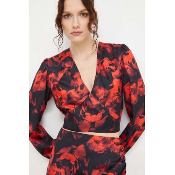 Answear Lab bluza femei, culoarea rosu, modelator