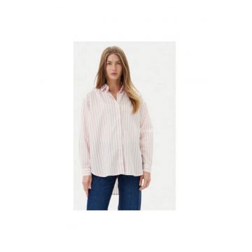 Camasa dama  PL304975 - Bumbac - Roz