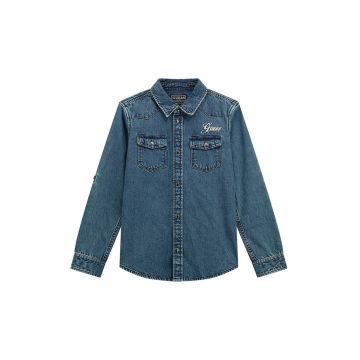 Camasa din denim cu broderie logo