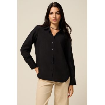 Camasa vaporoasa cu model uni