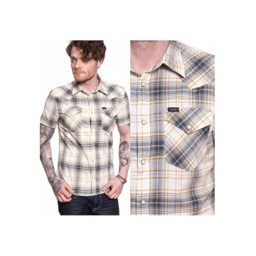 Camisa barbati -  SS Western - 100% bumbac - multicolor -
