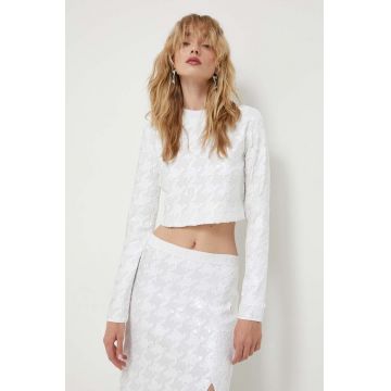 Iceberg bluza femei, culoarea alb, neted